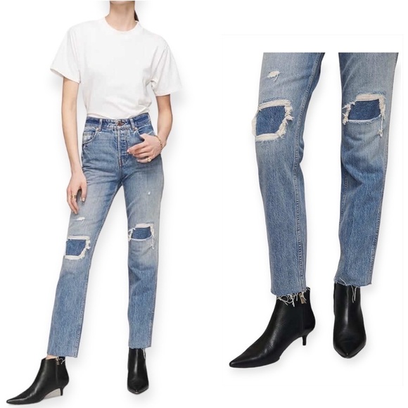 New with tag, Anine Bing Betty High Rise Relaxed Slim Jeans, size 25 - Picture 1 of 14